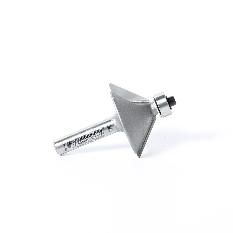 Amana Tool - 49400 Carbide Tipped Chamfer 45Â° x 1-1/4 Dia x 1/2 x 1/4" Shank - Image 4